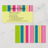 Süßigkeits-Streifen-Visitenkarte Visitenkarte (Vorne/Hinten)