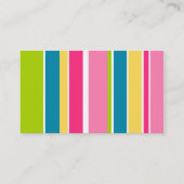 Süßigkeits-Streifen-Visitenkarte Visitenkarte (Rückseite)