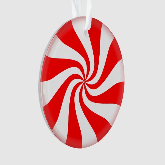 Süßigkeits-Strudel Ornament (Vorderseite)