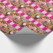 Süßigkeits-super süße Eiscreme lustig Geschenkpapier (Ecke)