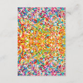 Süßigkeits-Thema RICHTUNGEN Karte (Rückseite)