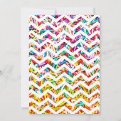 Süßigkeits-Thema TISCHNUMMER-KARTE Einladung (Rückseite)