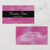 Süßigkeits-Träume mit schwarzen Visitenkarte (Vorne/Hinten)