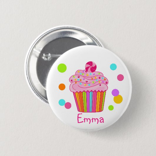 Süßigkeits-Überraschungs-kleiner Kuchen Button (Vorne & Hinten)