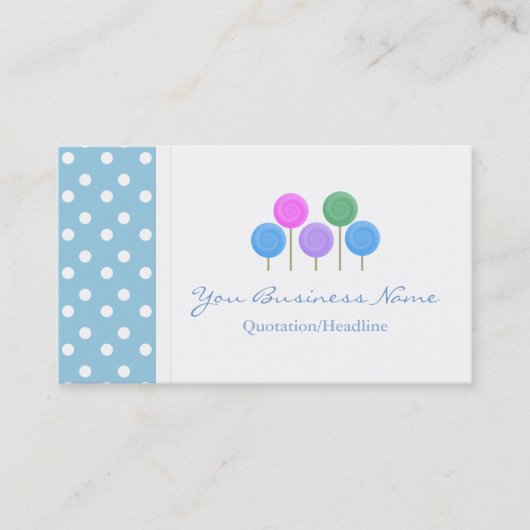 Süßigkeits-Visitenkarte Visitenkarte (Vorderseite)