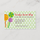 Süßigkeits-Visitenkarte Visitenkarte (Rückseite)