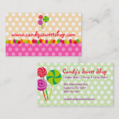 Süßigkeits-Visitenkarte Visitenkarte (Vorne/Hinten)