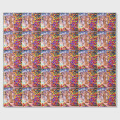 Süßigkeits-Zerstampfung Geschenkpapier (Flach)