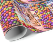 Süßigkeits-Zerstampfung Geschenkpapier (Rolleneckpunkt)