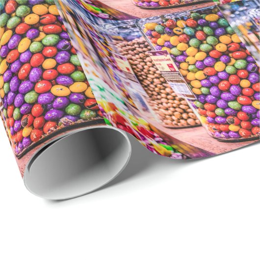 Süßigkeits-Zerstampfung Geschenkpapier (Rolleneckpunkt)