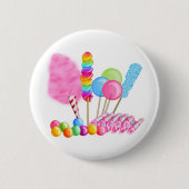 Süßigkeits-Zirkus Button (Vorderseite)