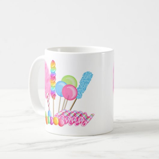 Süßigkeits-Zirkus Kaffeetasse (Vorderseite Links)