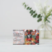 Süßigkeitsentwurfs-Visitenkarten Visitenkarte (Stehend Vorderseite)