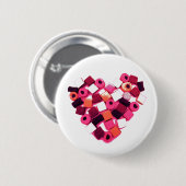 Süßigkeitsherz-Buttonknopf Button (Vorne & Hinten)
