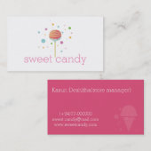 Süßigkeitskarte Visitenkarte (Vorne/Hinten)