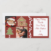 Süßigkeitsland Foto-Karte Feiertagskarte (Vorderseite)