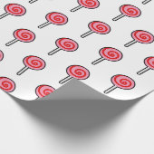 Süßigkeitslutscher Bonbon Geschenkpapier (Ecke)