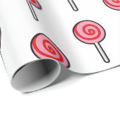 Süßigkeitslutscher Bonbon Geschenkpapier (Rolleneckpunkt)