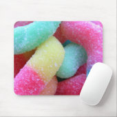 Süßigkeitswürmer Mousepad (Mit Mouse)