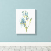 Süßiris (Iris pallida) von Redouté Leinwanddruck (Insitu (Holzboden))