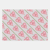 Süßkarpfen Merry and Bright 3 Packung Geschenkpack Geschenkpapier Set (Vorderseite 2)