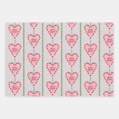 Süßkarpfen Merry and Bright 3 Packung Geschenkpack Geschenkpapier Set (Vorderseite)