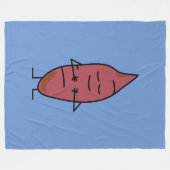 Süßkartoffel-Jamswurzel-Jamswurzel-Kartoffeln Fleecedecke (Vorderseite (Horizontal))