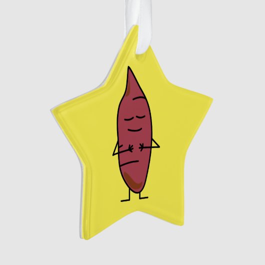 Süßkartoffel-Jamswurzel-Jamswurzel-Kartoffeln Ornament (Vorderseite)