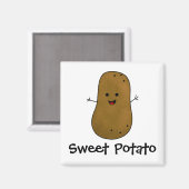 Süßkartoffel Magnet (Vorderseite/Rückseite)