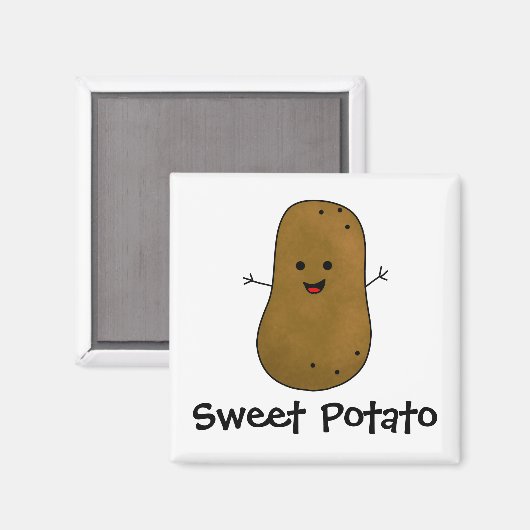 Süßkartoffel Magnet (Vorderseite/Rückseite)