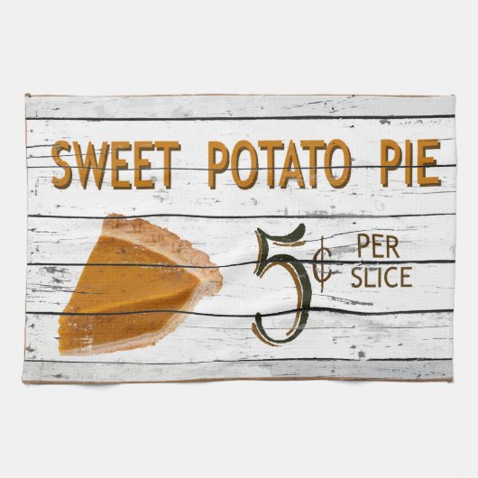 Süßkartoffel-Torte Geschirrtuch (Horizontal)