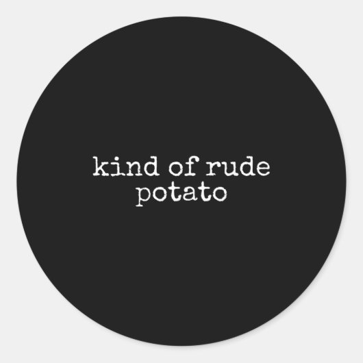 Süßkartoffel und eine Art roter Kartoffel, Ernteda Runder Aufkleber (Vorderseite)