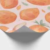 Süßkartoffel Wasserfarbenes Muster Geschenkpapier (Ecke)