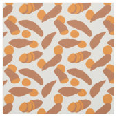 Süßkartoffeln - Abbildungen Niedlich Gemustert Stoff (Muster)