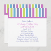 Süßkartoffeln Briefmarke Einladung (Vorne/Hinten)