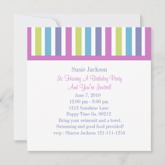 Süßkartoffeln Briefmarke Einladung (Vorderseite)