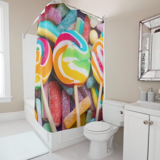 Süßkartoffeln Duschvorhang (Beispiel)