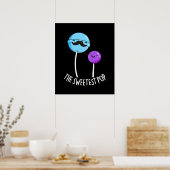 Süßkartoffeln Funny Food Puff Poster (Küche)