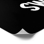 Süßkartoffeln Funny Food Puppe Dark BG Poster (Ecke)