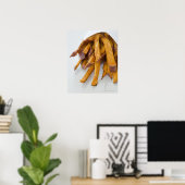 Süßkartoffeln in Papiertüten, nah, Poster (Heimbüro)