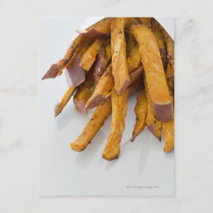 Süßkartoffeln in Papiertüten, nah, Postkarte