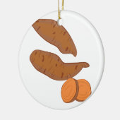 Süßkartoffeln Keramikornament (Links)
