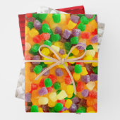 Süßkartoffeln, Marshmallow Gumdrop Wrapping Papers Geschenkpapier Set (Beispiel)