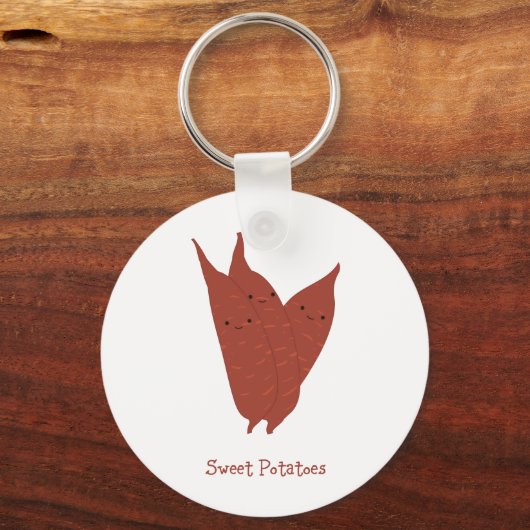 Süßkartoffeln Schlüsselanhänger (Vorderseite)