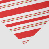 Süßkartoffeln Streifen in festlichem Rot und Weiß Seidenpapier (Detail)