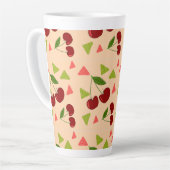 Süßkirchenmuster milchtasse (Linke Ecke)