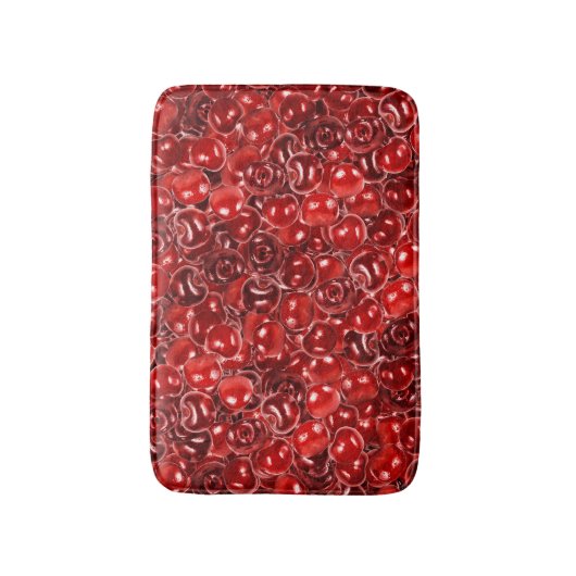 Süßkirschen Badematte (Vorderseite Vertikal)