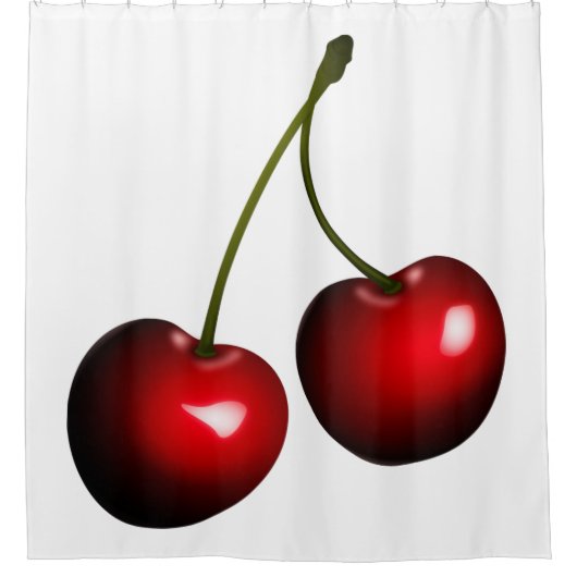 Süßkirschen Duschvorhang (Vorderseite)
