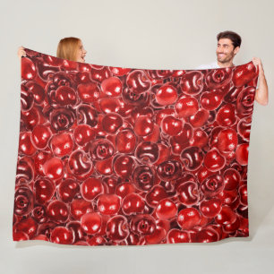 Süßkirschen Fleecedecke