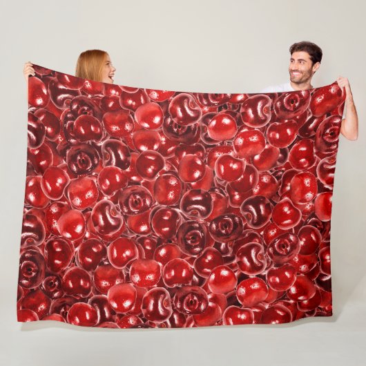 Süßkirschen Fleecedecke (Beispiel)